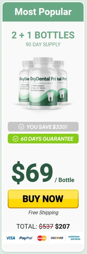 Buy OxyDental Pro 6 Bottle Most Popular Package